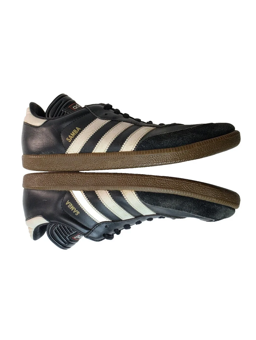 Adidas Samba OG Classic Black Leather Shoes Sneakers Mens Size 8.5